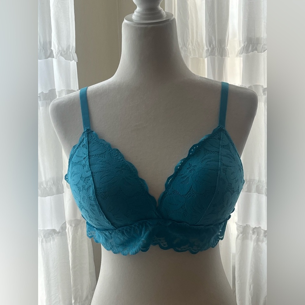 No Boundaries Teal Lace Bralette